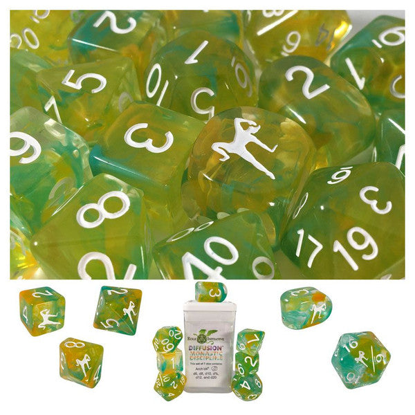 Role 4 Initiative 7-Set Diffusion Monastic Discipline Dice Symbols