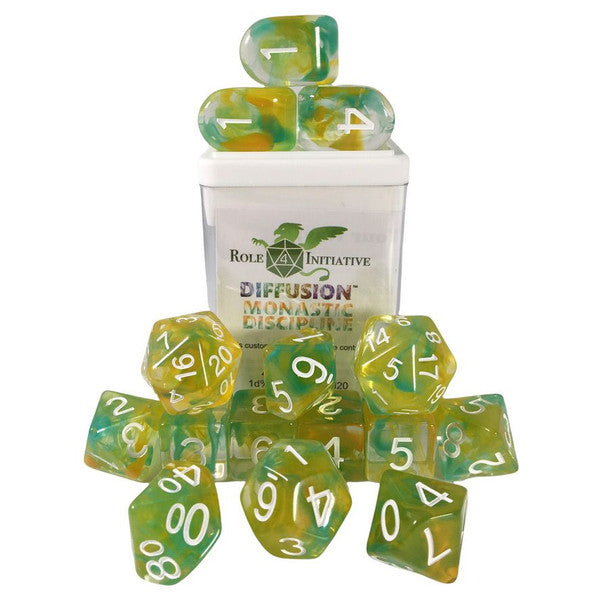 Role 4 Initiative 15-Set Diffusion Monastic Discipline Dice All Numbers Main image