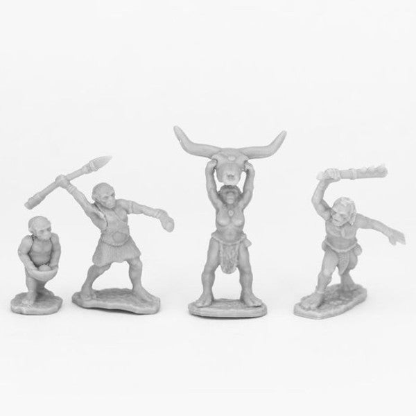 Reaper Miniatures Dawnlands Unpainted People Bones Black 4 Pack Main image
