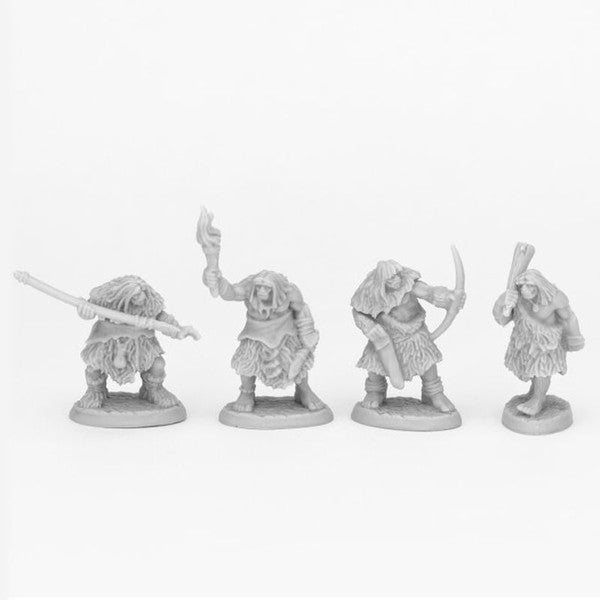 Reaper Miniatures Black Bear Tribe Cavemen Bones Black 25mm Main image
