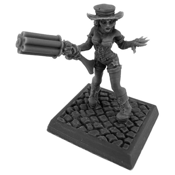 Reaper Miniatures Dixie Dynamite Steampunk Cowgirl Freebooter Figure Main image