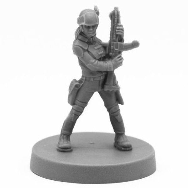 Reaper Miniatures Bones Black Adventuring Heroine Miniature 25mm Scale Main image