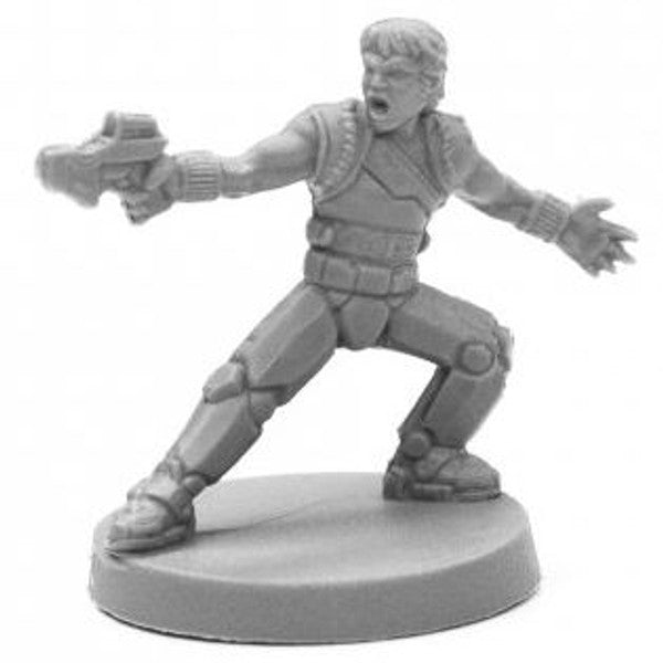 Reaper Miniatures Bones Black Rand Space Smuggler Miniature 25mm Scale Main image