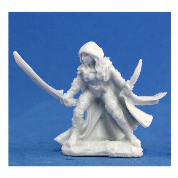Reaper Miniatures Miniatures Unpainted Female Assassin Bones Deladrin