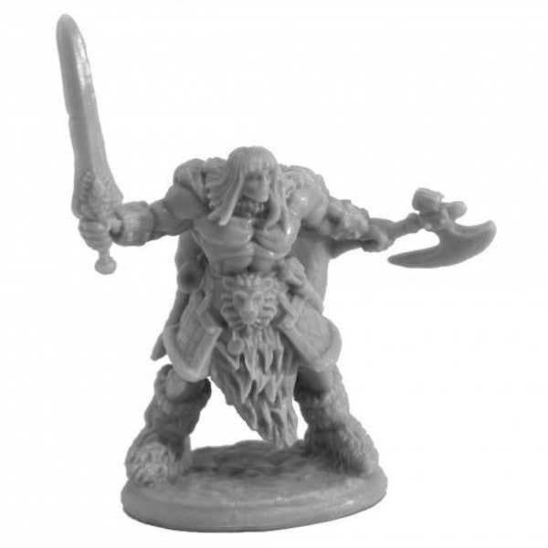 Reaper Miniatures Bones Ankoa Barbarian Hero 25mm Heroic Scale