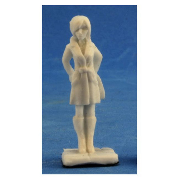 Reaper Miniatures Chrono Spy With Pistol 25mm Unpainted Polymer Model Main image
