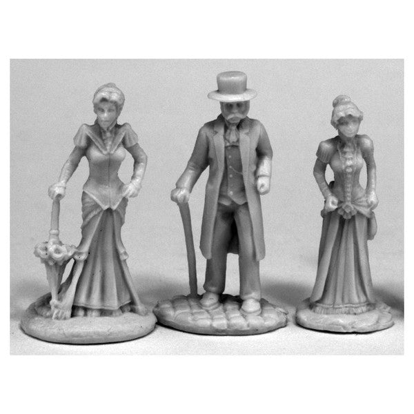 Reaper Miniatures Miniature Three Victorians Plastic Unpainted Chronoscope Bones