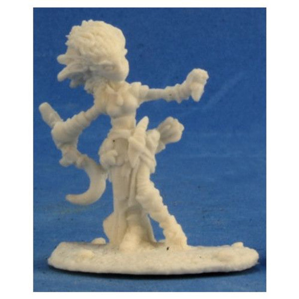 Reaper Miniatures Lini Gnome Druid Miniature Sickle Voodoo Doll Main image