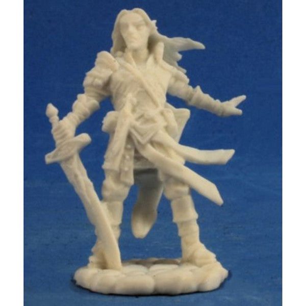 Reaper Miniatures Arael Half Elf Cleric Miniature Short Sword Main image