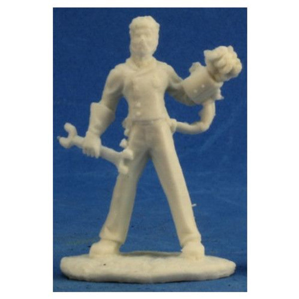 Reaper Miniatures Savage Worlds Bones Steampunk Engineer Miniature Main image