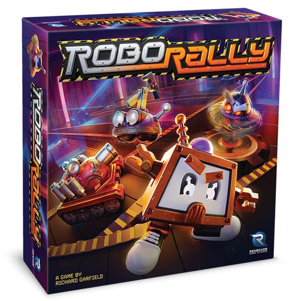Renegade Game Studios Robo Rally Strategy Board Game with 6 Pre-Painted Miniatur