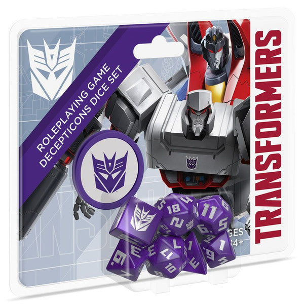 Renegade Game Studios Transformers Roleplaying Game Decepticon Dice Set