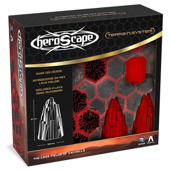 Renegade Game Studios Heroscape Lava Fields of Valhalla Terrain Expansion 30+ He Main image
