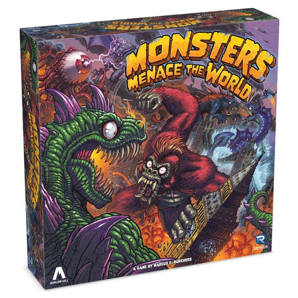 Renegade Game Studios Monsters Menace the World Strategy Miniatures Board Game A Main image