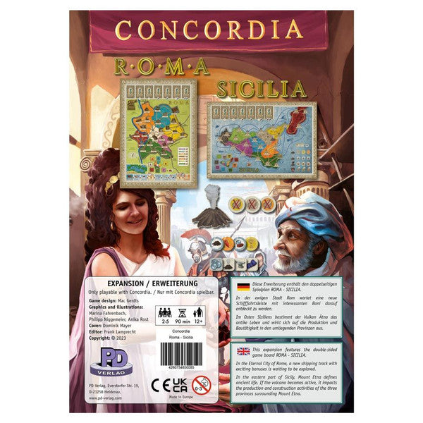 Rio Grande Games Concordia Roma Sicilia Expansion Strategy Board Game Main image