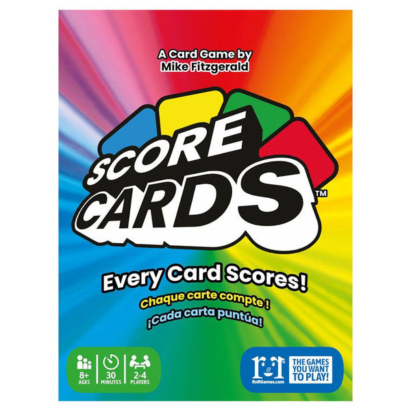 R&R Games Score Cards Colorful Easy-to-Learn Card Game