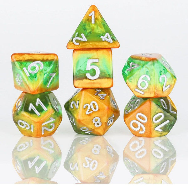 Sirius Dice Rainforest 7-Set Polyhedral Dice