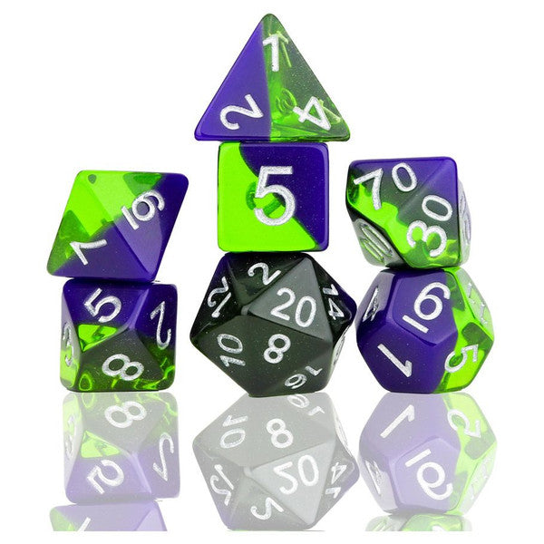 Sirius Dice Sea Glass Polyhedral Dice Set 7 Smoldering Red Onyx Main image