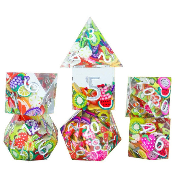 Sirius Dice Sharp-Edged Sharp Fruit 7-Set Dice Main image