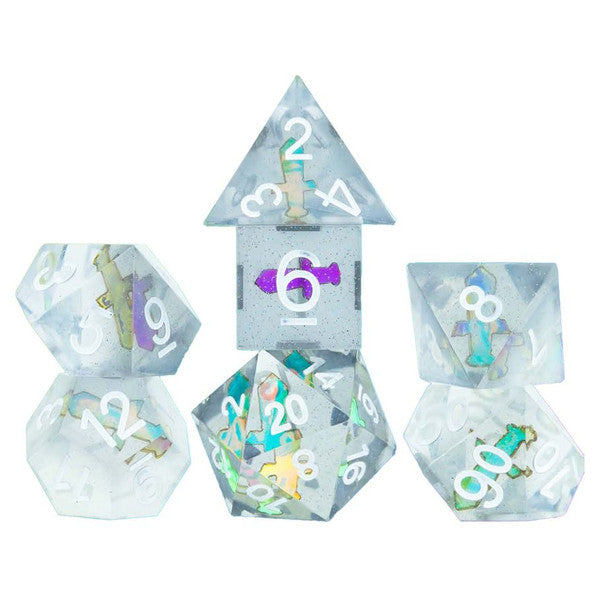 Sirius Dice Sharp-Edged Sharp Dagger 7-Set Dice