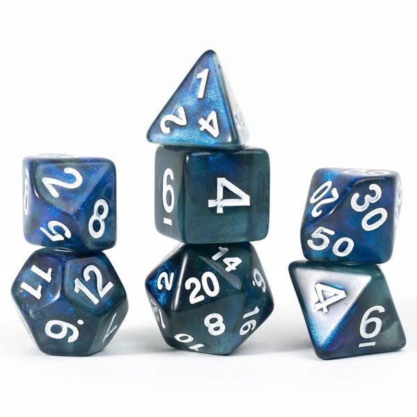 Sirius Dice Unearthed Treasure Sapphire Polyhedral Dice Set 7