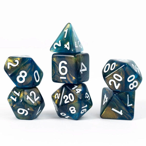 Sirius Dice Unearthed Treasure Onyx Polyhedral Dice Set 7