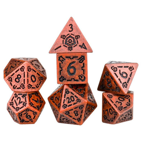 Sirius Dice Illusory Metal Copper RPG Dice Set 7 Main image