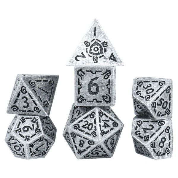 Sirius Dice Illusory Metal Silver RPG Dice Set 7 Main image
