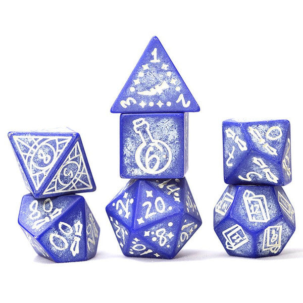 Sirius Dice Set Illusory Stone Purple Agate RPG Dice Main image