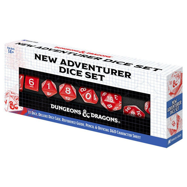 Sirius Dice D New Adventurer Set Red Dice Black Case