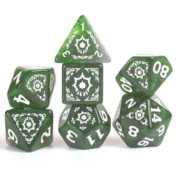 Sirius Dice D Adventure Dice Cleric Green Class Gold Main image