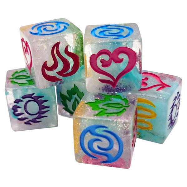 Snowbright Studio Harmony Magic 6D6 Glitter Filled Dice Main image