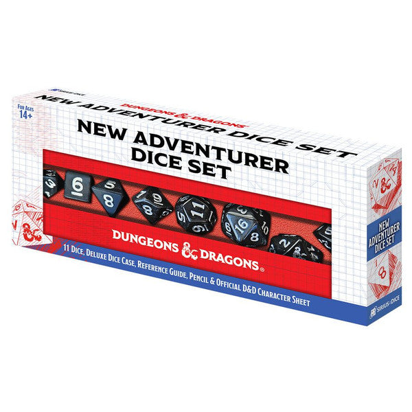 Sirius Dice D New Adventurer Set Black Dice Red Case