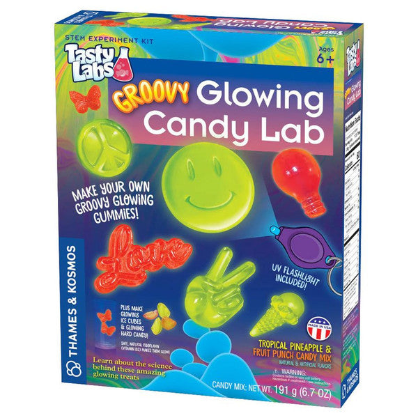 Thames & Kosmos Groovy Glowing Candy Lab Make Glow-in-the-Dark Shapes Main image