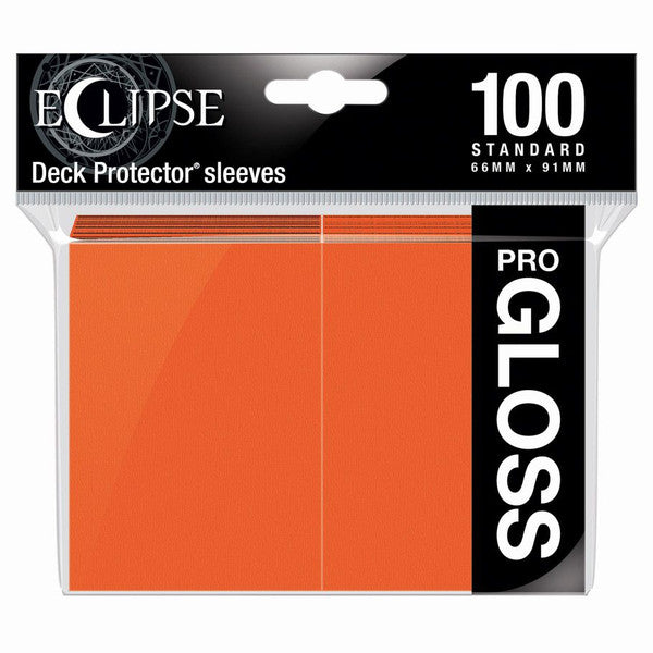 Ultra Pro Deck Protector Eclipse Gloss Pumpkin Orange Standard Sleeves Main image