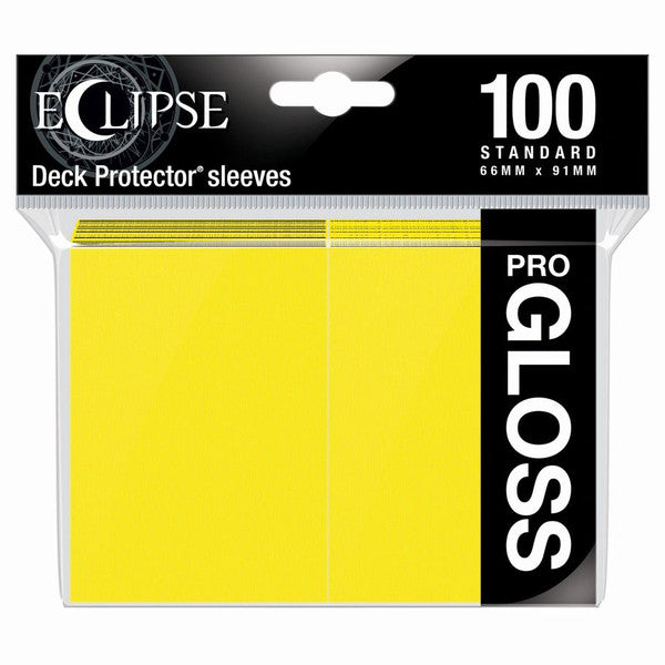 Ultra Pro Deck Protector Eclipse Gloss Lemon Yellow Standard Sleeves Main image