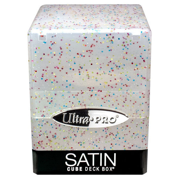 Ultra Pro Deck Box Satin Cube Glitter Clear 100+ Card
