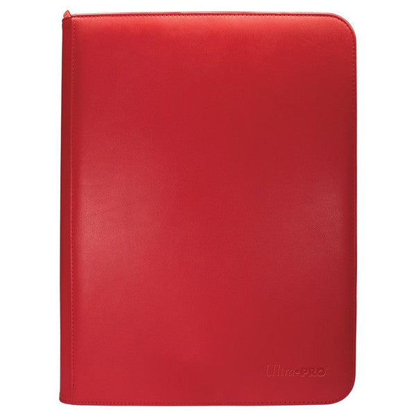 Ultra Pro Vivid 9Pocket Zippered Probinder: Red Protect Up To 360 Collectible Tr