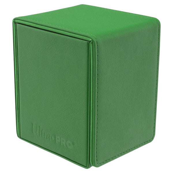 Ultra Pro Deck Box Alcove Flip Vivid Green Card Storage Protects 100