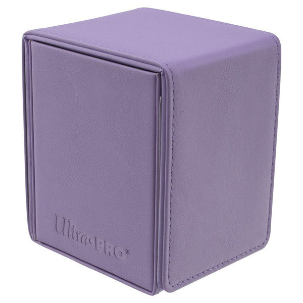 Ultra Pro Deck Box Alcove Flip Vivid Purple Card Storage Protects 100