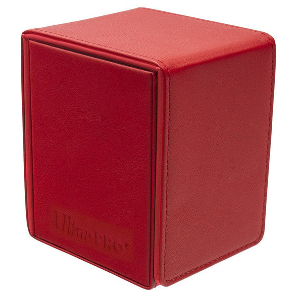 Ultra Pro Deck Box Alcove Flip Vivid Red Card Storage Protects 100 Main image