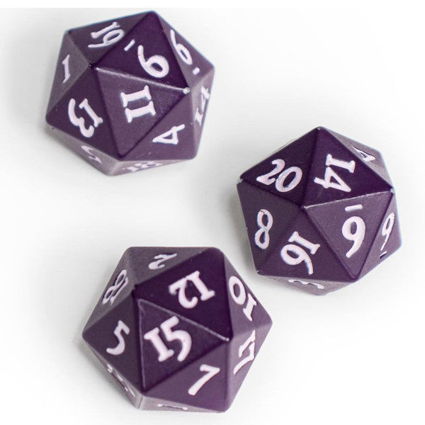 Ultra Pro Vivid Heavy Metal D20 Zinc Alloy Dice Midnight Plum Main image