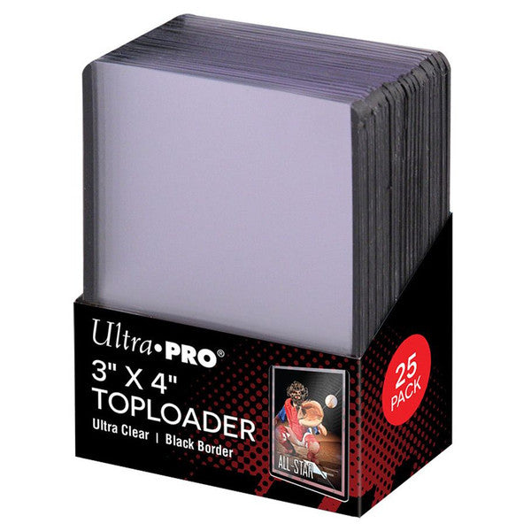 Ultra Pro Toploader 3x4 Black Border 25ct