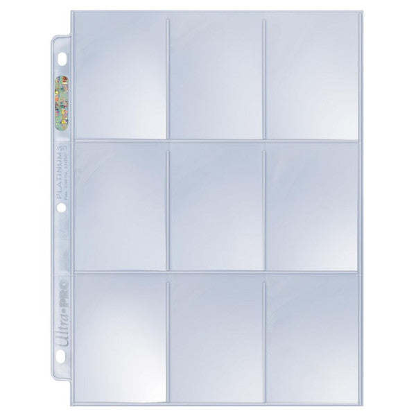 Ultra Pro 9 Pocket Pages Platinum Series 100 Of Card Sleeves For Trading Basebal Main image