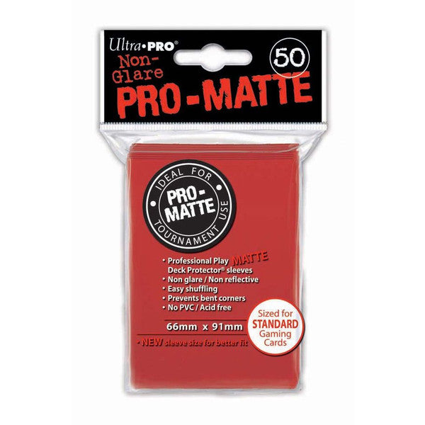 Ultra Pro Deck Protector Pro Matte Red 50 Ct Main image