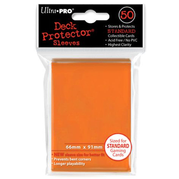 Ultra Pro Deck Protector Pro Gloss Solid Orange Standard Size Card Sleeves 50ct Main image