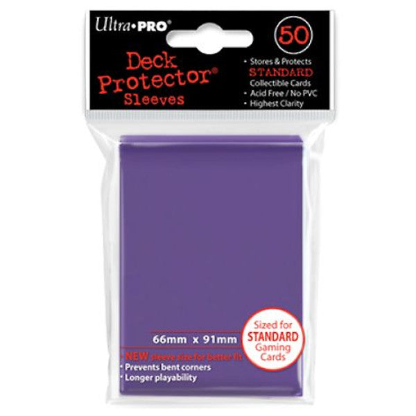 Ultra Pro Deck Protector Pro Gloss Solid Purple Standard Size Card Sleeves 50ct Main image