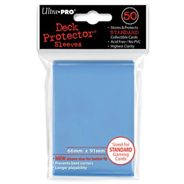 Ultra Pro Deck Protector Pro Gloss Solid Light Blue Standard Size Card Sleeves 5 Main image