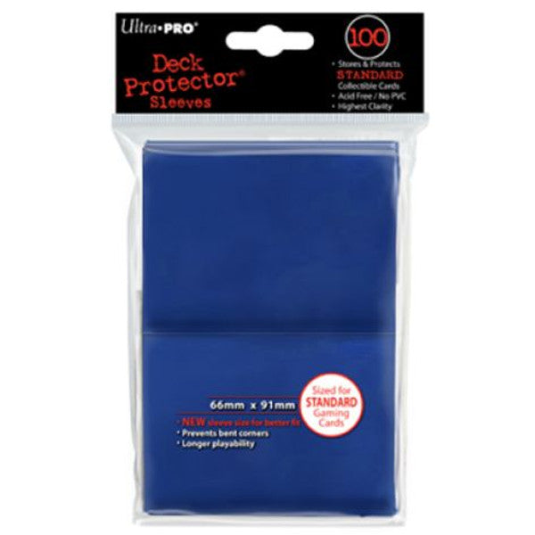 Ultra Pro Deck Protector Pro Gloss Solid Blue Standard Size Card Sleeves 100ct