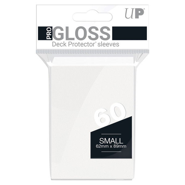 Ultra Pro Deck Protector Pro Gloss Small Solid White 60 Size